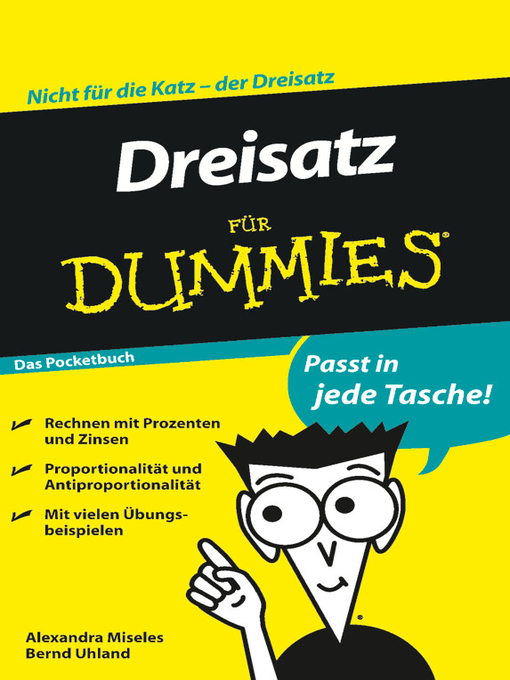 Title details for Dreisatz fur Dummies Das Pocketbuch by Bernd Uhland - Available